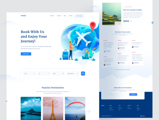 Jayan – Travel Agency Landing Page