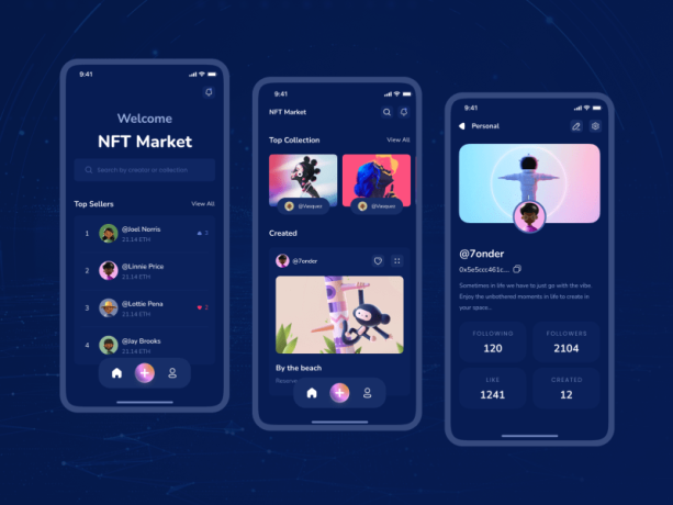 NFT Marketplace – Mobile Apps Design