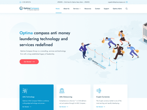 Optima Compass – Anti Money Laundering Website